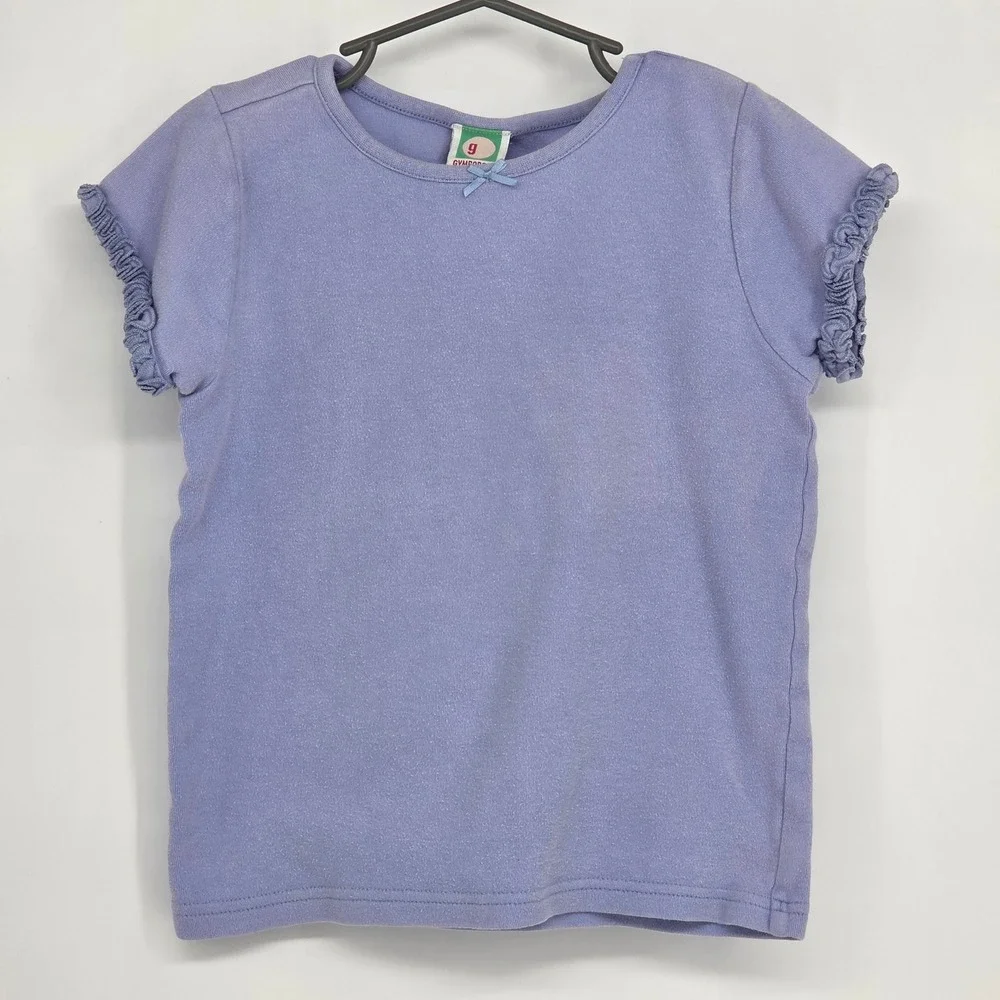 VTG 2001 Gymboree Girls 6 Outfit 3 pc Set Denim Skirt Top Cardigan Floral Purple